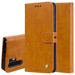 Business Style Oil Wax Texture Horizontal Flip Leather Case for Huawei P30 Pro, with Holder & Card Slots & Wallet (Brown)