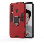 PC + TPU Shockproof Protective Case for Huawei Nova 4e, with Magnetic Ring Holder (Red)