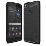 MOFI Brushed Texture Carbon Fiber Shockproof TPU Case for Huawei P10 Lite(Black)