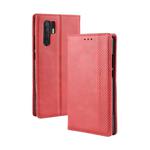 Magnetic Buckle Retro Texture Horizontal Flip Leather Case for Huawei P30 Pro, with Holder & Card Slots & Wallet (Red)