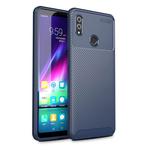 Beetle Shape Carbon Fiber Texture Shockproof TPU Case for Huawei Honor Note 10(Blue)