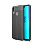 Litchi Texture TPU Shockproof Case for Huawei Y9 (2019) (Black)