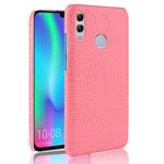 Shockproof Crocodile Texture PC + PU Case for Huawei Y7 (2019) (Pink)