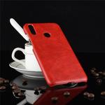 Shockproof Litchi Texture PC + PU Case for Huawei Y7 (2019) (Red)