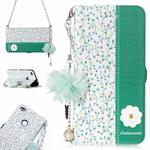 For Huawei  P8 Lite (2017) Orchid Flower Pattern Horizontal Flip Leather Case with Holder & Card Slots & Pearl Flower Ornament & Chain