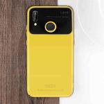 MOFI  Full Coverage High Alumina Glass + PC + Lens Face Parnt Protective Back Case for Huawei P20 Youth Version(Yellow)