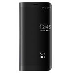 For Huawei  P10 Plus Electroplating PC + PU Horizontal Flip Protective Case with Holder & Sleep / Wake-up Function (Black)