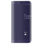 For Huawei  P10 Plus Electroplating PC + PU Horizontal Flip Protective Case with Holder & Sleep / Wake-up Function (Purple)