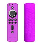 Non-slip Texture Washable Silicone Remote Control Cover for Amazon Fire TV Remote Controller (Purple)