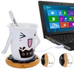 Donut Design USB Power Cable Desktop Mug Cup Warmer Tea Coffee Drinks Heating Mat Pad