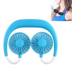 Multi-function Portable Adjustable Wearable Sport Fan(Blue)