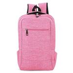 Universal Multi-Function Canvas Cloth Laptop Computer Shoulders Bag Business Backpack Students Bag, Size: 43x28x12cm, For 15.6 inch and Below Macbook, Samsung, Lenovo, Sony, DELL Alienware, CHUWI, ASUS, HP(Magenta)