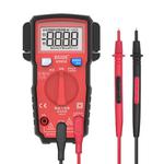 BSIDE ADMS6 High-precision Fully Automatic Small Digital Intelligent Multimeter with HD Digital Display & Shockproof Cover, Support Function Range Switch & Double-sided Pen Holder (Red)