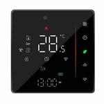 BHT-006GCLW 95-240V AC 5A Smart Home Heating Thermostat for EU Box, Control Boiler Heating with Only Internal Sensor, WiFi (Black)