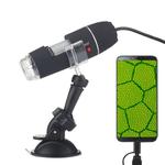 1600X Magnifier HD 0.3MP Image Sensor 2 in 1 USB Digital Microscope with 8 LED & Professional Stand