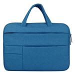 Universal Multiple Pockets Wearable Oxford Cloth Soft Portable Leisurely Handle Laptop Tablet Bag, For 12 inch and Below Macbook, Samsung, Lenovo, Sony, DELL Alienware, CHUWI, ASUS, HP (Blue)