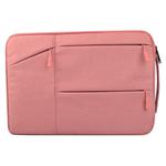 Universal Multiple Pockets Wearable Oxford Cloth Soft Portable Simple Business Laptop Tablet Bag, For 14 inch and Below Macbook, Samsung, Lenovo, Sony, DELL Alienware, CHUWI, ASUS, HP(Pink)