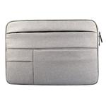 Universal Multiple Pockets Wearable Oxford Cloth Soft Portable Leisurely Laptop Tablet Bag, For 13.3 inch and Below Macbook, Samsung, Lenovo, Sony, DELL Alienware, CHUWI, ASUS, HP (Grey)