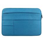 Universal Multiple Pockets Wearable Oxford Cloth Soft Portable Leisurely Laptop Tablet Bag, For 13.3 inch and Below Macbook, Samsung, Lenovo, Sony, DELL Alienware, CHUWI, ASUS, HP (Blue)