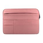 Universal Multiple Pockets Wearable Oxford Cloth Soft Portable Leisurely Laptop Tablet Bag, For 14 inch and Below Macbook, Samsung, Lenovo, Sony, DELL Alienware, CHUWI, ASUS, HP(Pink)