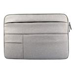 Universal Multiple Pockets Wearable Oxford Cloth Soft Portable Leisurely Laptop Tablet Bag, For 14 inch and Below Macbook, Samsung, Lenovo, Sony, DELL Alienware, CHUWI, ASUS, HP(Grey)