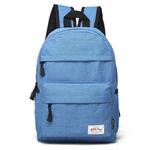 Universal Multi-Function Canvas Cloth Laptop Computer Shoulders Backpack Students Bag for 13-15 inch, Size: 36x25x10cm(Baby Blue)