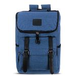 Universal Multi-Function Canvas Laptop Computer Shoulders Bag Leisurely Backpack Students Bag, Size: 43x30x14cm, For 15.6 inch and Below Macbook, Samsung, Lenovo, Sony, DELL Alienware, CHUWI, ASUS, HP(Blue)