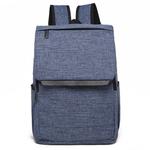 Universal Multi-Function Canvas Laptop Computer Shoulders Bag Leisurely Backpack Students Bag, Size: 42x30x12cm, For 15.6 inch and Below Macbook, Samsung, Lenovo, Sony, DELL Alienware, CHUWI, ASUS, HP(Blue)