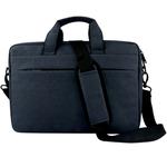 Breathable Wear-resistant Thin and Light Fashion Shoulder Handheld Zipper Laptop Bag with Shoulder Strap, For 14.0 inch and Below Macbook, Samsung, Lenovo, Sony, DELL Alienware, CHUWI, ASUS, HP (Navy Blue)