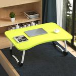 W-shaped Non-slip Legs Adjustable Folding Portable Laptop Desk without Card Slot(Green)
