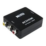 HOWEI HW-2105 Mini AV CVBS/L+R Audio to HDMI Converter Adapter, Support Scaler 1080P (Black)