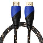 1m HDMI 1.4 Version 1080P Woven Net Line Blue Black Head HDMI Male to HDMI Male Audio Video Connector Adapter Cable