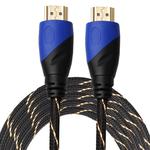 5m HDMI 1.4 Version 1080P Woven Net Line Blue Black Head HDMI Male to HDMI Male Audio Video Connector Adapter Cable