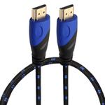 0.5m HDMI 1.4 Version 1080P Nylon Woven Line Blue Black Head HDMI Male to HDMI Male Audio Video Connector Adapter Cable