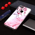 Marble Pattern Soft TPU Case For HTC Desire 12 Plus(Plum Blossom)