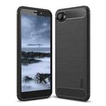 MOFI Brushed Texture Carbon Fiber Soft TPU Case for HTC Desire 12(Black)