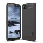 MOFI Brushed Texture Carbon Fiber Soft TPU Case for HTC Desire 12(Grey)
