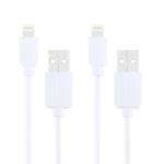 2 PCS HAWEEL 1m High Speed 8 pin to USB Sync and Charging Cable Kit for iPhone, iPad(White)