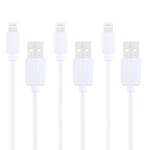 3 PCS HAWEEL 1m High Speed 8 pin to USB Sync and Charging Cable Kit for iPhone, iPad(White)