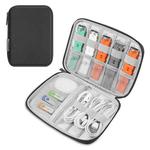 HAWEEL Watch Band Organizer Box Earphones / U Disk / Digital Cable Storage Case(Black)