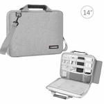 HAWEEL 13.0 inch-14.0 inch Briefcase Crossbody Laptop Bag For Macbook, Lenovo Thinkpad, ASUS, HP(Grey)