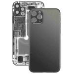 Back Battery Cover Glass Panel for iPhone 11 Pro(Black)