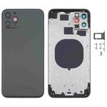 Back Housing Cover with Appearance Imitation of iP12 for iPhone 11 Pro Max(Black)