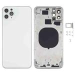 Back Housing Cover with Appearance Imitation of iP12 for iPhone 11 Pro Max(White)