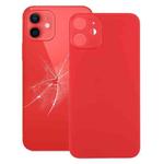 Easy Replacement Big Camera Hole Back Battery Cover for iPhone 12(Red)