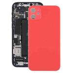Glass Back Cover with Appearance Imitation of iP12 for iPhone XR(Red)