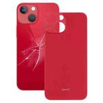 Easy Replacement Big Camera Hole Glass Back Battery Cover for iPhone 13 mini(Red)