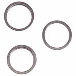 3 PCS Rear Camera Glass Lens Metal Outside Protector Hoop Ring for iPhone 13 Pro(Black)