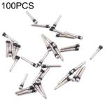 100 PCS Charging Port Screws for iPhone 13 (Silver)