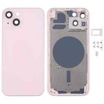 Back Housing Cover with SIM Card Tray & Side  Keys & Camera Lens for iPhone 13(Pink)